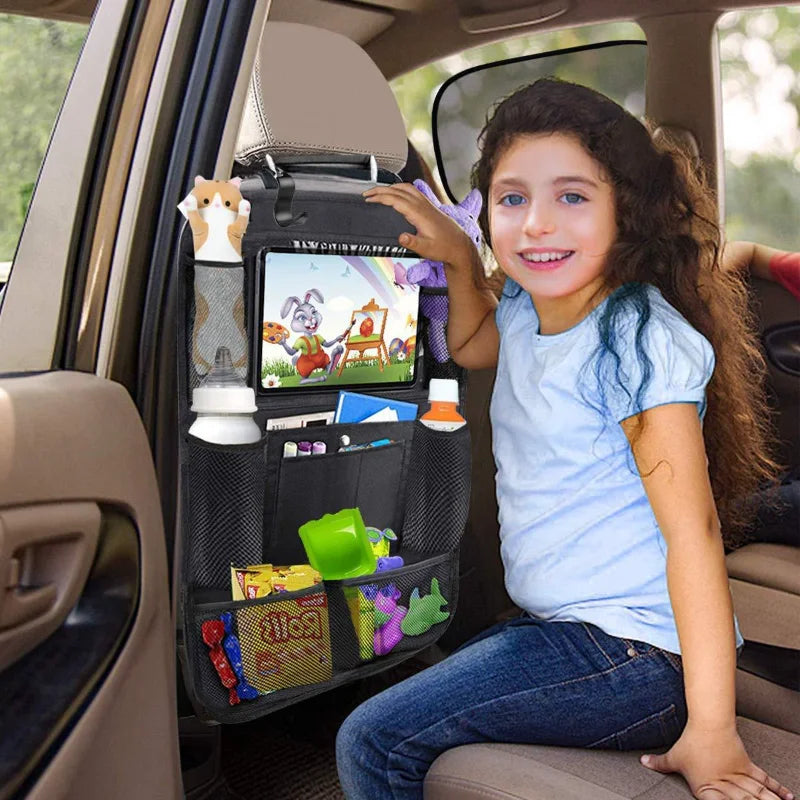 MaserHub™ 2-Pack Backseat Organizer with Touchscreen Tablet Holders