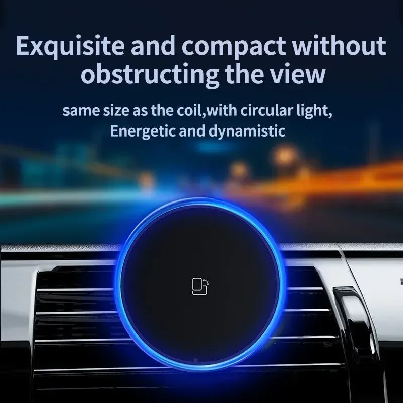 RGB Magnetic Wireless Car Charger & Phone Mount