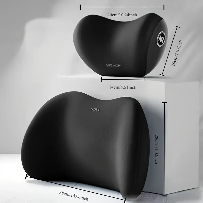 Ergonomic Car Neck & Lumbar Support Set
