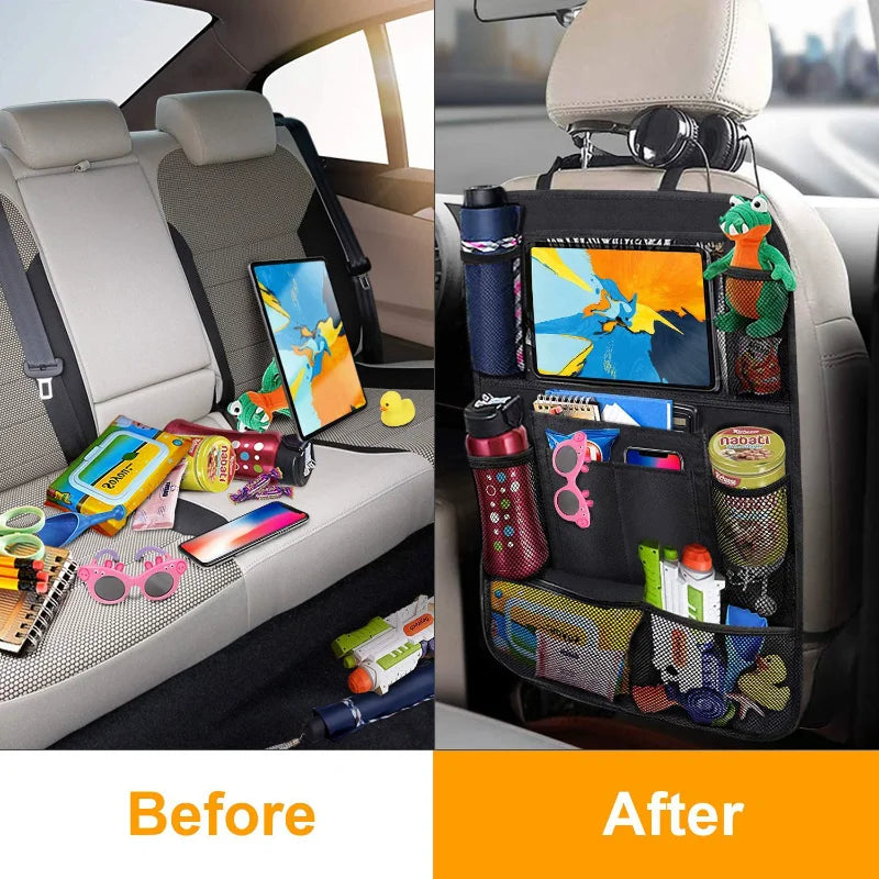MaserHub™ 2-Pack Backseat Organizer with Touchscreen Tablet Holders