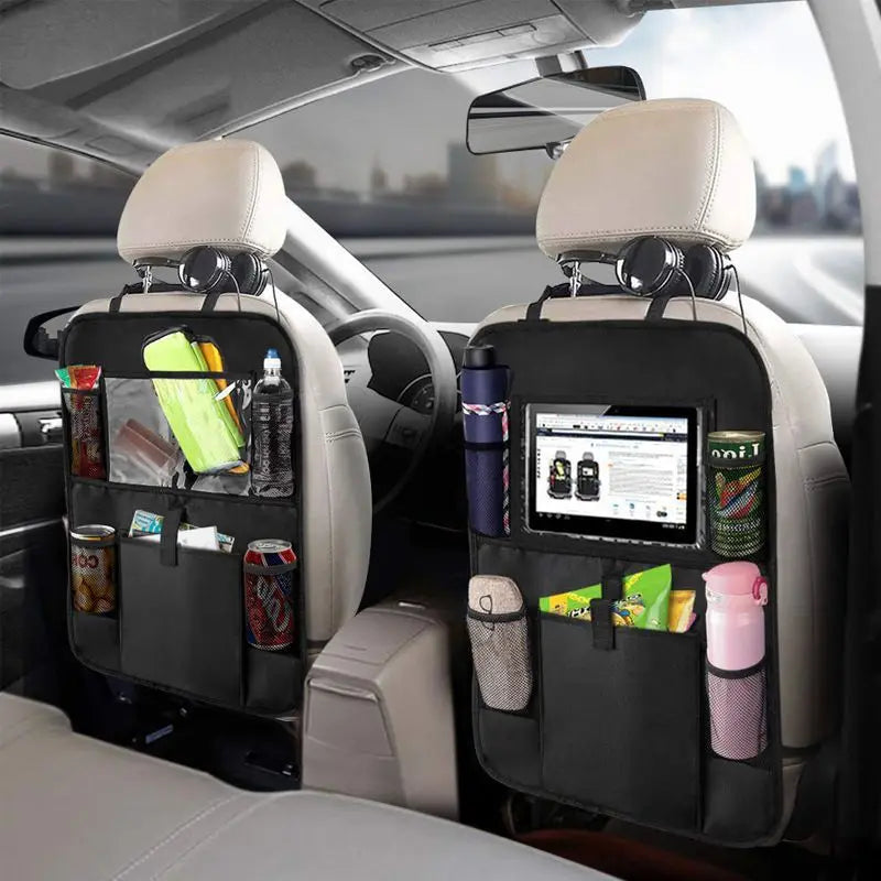 MaserHub™ 2-Pack Backseat Organizer with Touchscreen Tablet Holders