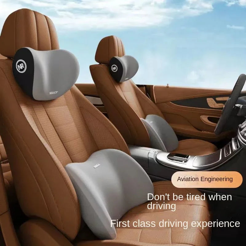 Ergonomic Car Neck & Lumbar Support Set