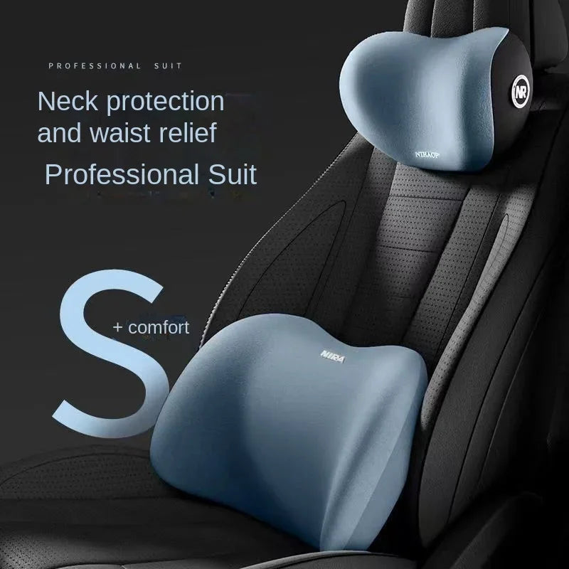 Ergonomic Car Neck & Lumbar Support Set